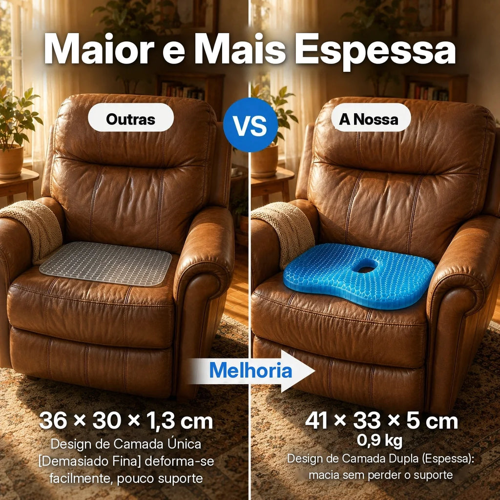 Elimine a Dor no Cóccix e Sente-se Confortavelmente Durante Horas com o MediGel
